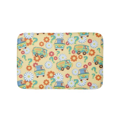 Scooby_Doo Mystery Machine Flower Pattern Bath Mat