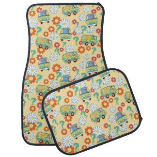 Scooby-Doo Mystery Machine Flower Pattern Car Floor Mat