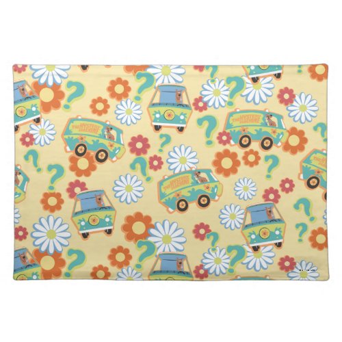 Scooby_Doo Mystery Machine Flower Pattern Cloth Placemat
