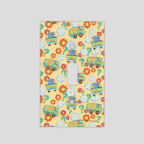 Scooby-Doo Mystery Machine Flower Pattern Light Switch Cover