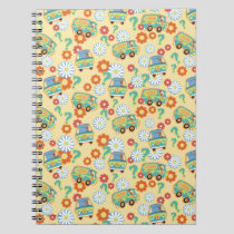 Scooby-Doo Mystery Machine Flower Pattern Notebook