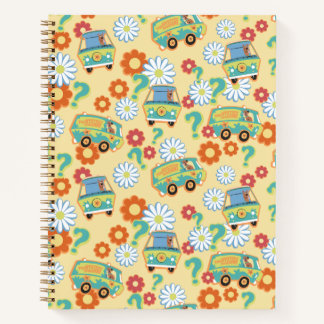 Scooby-Doo Mystery Machine Flower Pattern Notebook
