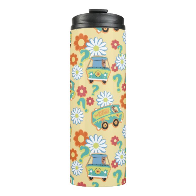 Scooby-Doo Mystery Machine Flower Pattern Thermal Tumbler (Front)