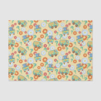 Scooby-Doo Mystery Machine Flower Pattern Tissue Paper