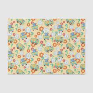 Scooby-Doo Mystery Machine Flower Pattern Tissue Paper