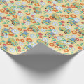 Scooby-Doo Mystery Machine Flower Pattern Wrapping Paper | Zazzle