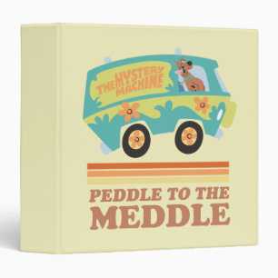 Scooby-Doo Mystery Machine "Peddle to the Meddle" 3 Ring Binder