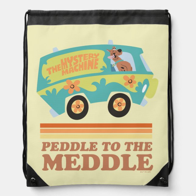 Scooby-Doo Mystery Machine "Peddle to the Meddle" Drawstring Bag (Front)