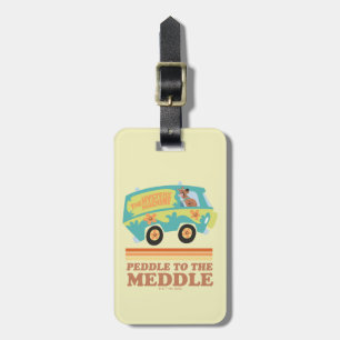 Scooby-Doo Mystery Machine "Peddle to the Meddle" Luggage Tag