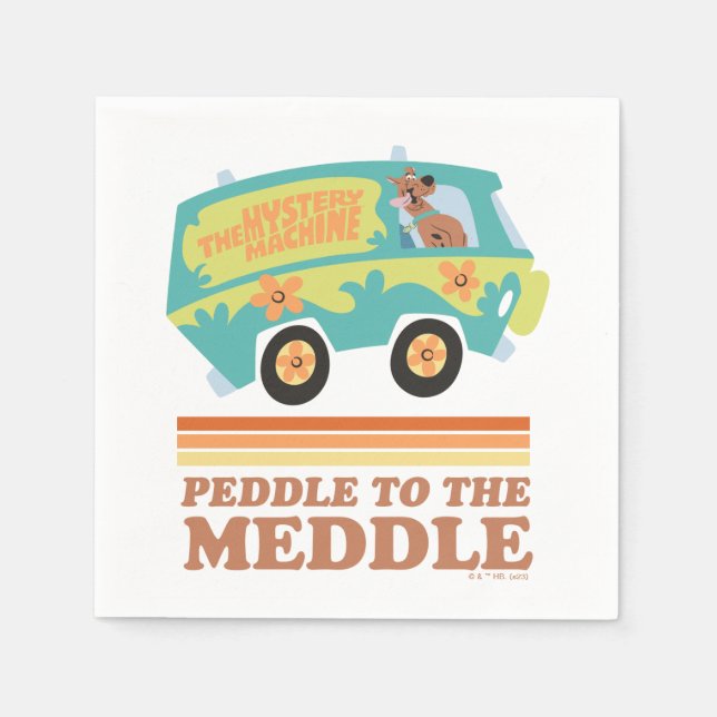 Scooby-Doo Mystery Machine "Peddle to the Meddle" Napkins (Front)