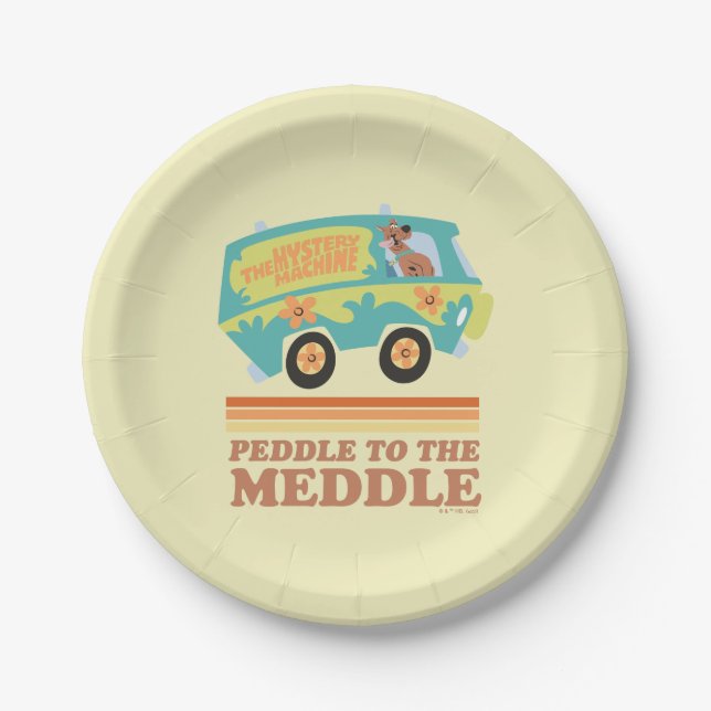Scooby-Doo Mystery Machine "Peddle to the Meddle" Paper Plates (Front)