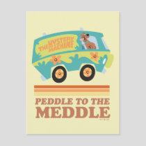 Scooby-Doo Mystery Machine "Peddle to the Meddle" Postcard