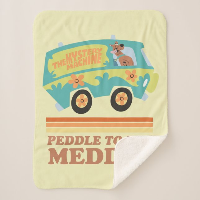 Scooby-Doo Mystery Machine "Peddle to the Meddle" Sherpa Blanket (Front)