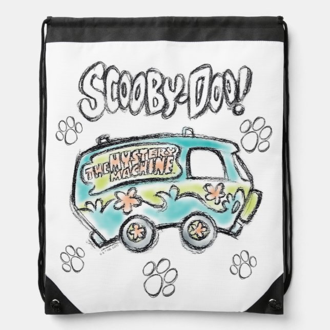 Scooby-Doo | Mystery Machine Sketch Drawstring Bag (Front)