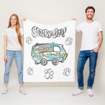 Scooby-Doo | Mystery Machine Sketch Fleece Blanket