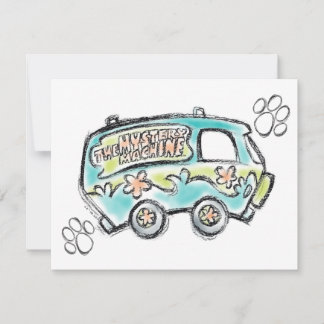 Scooby-Doo | Mystery Machine Sketch Note Card