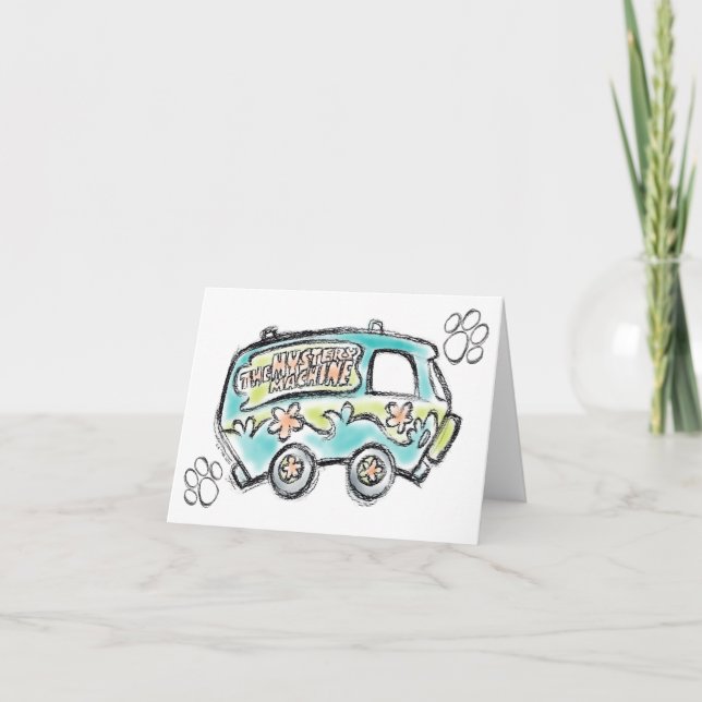 Scooby-Doo | Mystery Machine Sketch Note Card (Front)