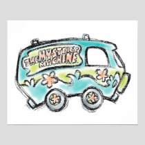 Scooby-Doo | Mystery Machine Sketch Poster