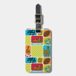 Scooby-Doo Mystery Pattern Luggage Tag