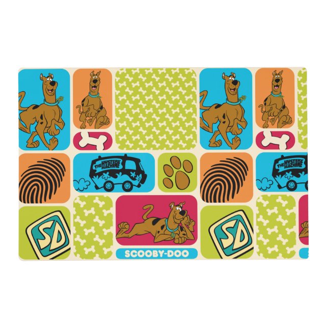 Scooby-Doo Mystery Pattern Placemat (Front)