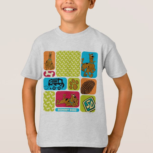 Scooby-Doo Mystery Pattern T-Shirt (Front)