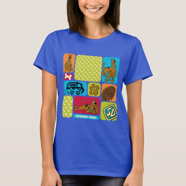 Scooby-Doo Mystery Pattern T-Shirt (Front)