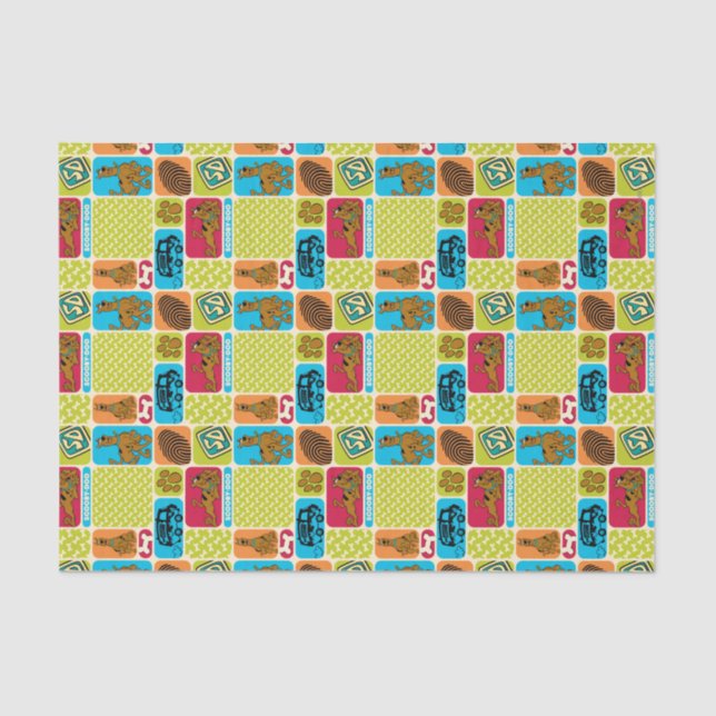 Scooby-Doo Mystery Pattern Tissue Paper (Front)