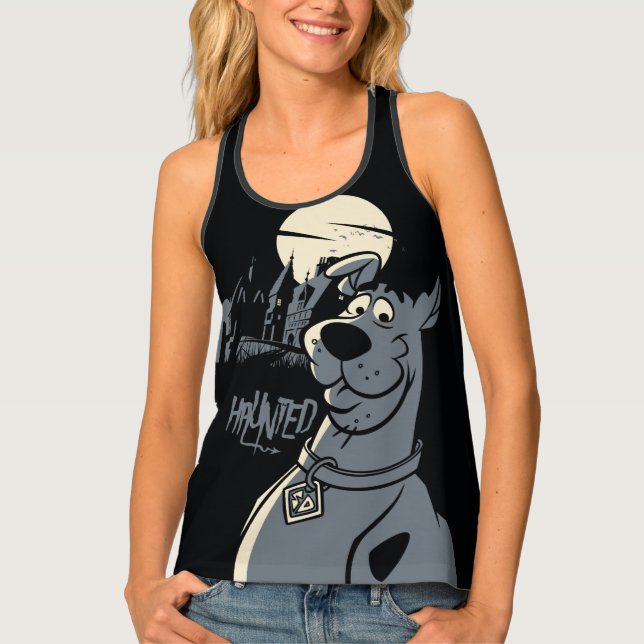 Scooby-Doo Noir Haunted Mansion Graphic Tank Top (Front)