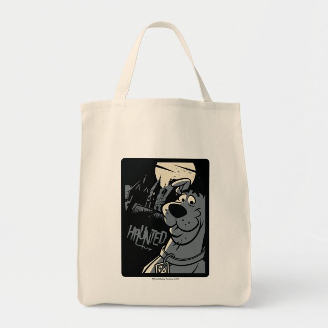 Scooby-Doo Noir Haunted Mansion Graphic Tote Bag (Front)