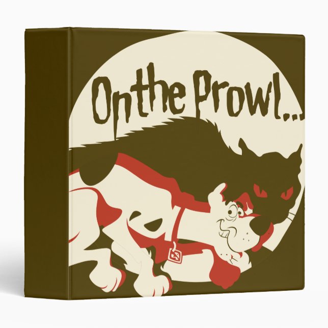 Scooby-Doo "On The Prowl" 3 Ring Binder (Front/Spine)