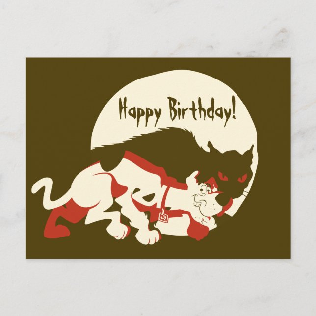 Scooby-Doo "On The Prowl" Postcard (Front)