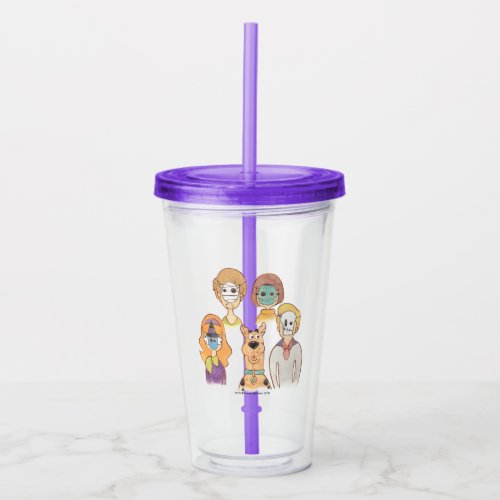 Scooby_Doo  Our Halloween Masks Acrylic Tumbler