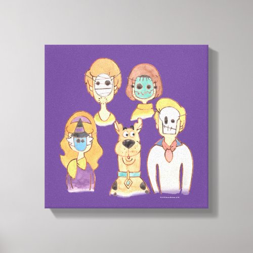 Scooby_Doo  Our Halloween Masks Canvas Print
