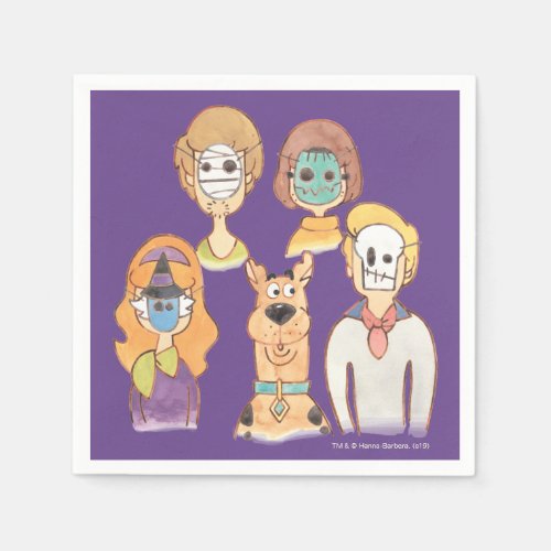 Scooby_Doo  Our Halloween Masks Napkins