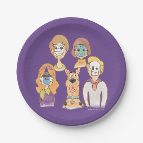 Scooby_Doo  Our Halloween Masks Paper Plates