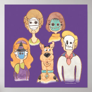 Scooby-Doo | Our Halloween Masks Poster