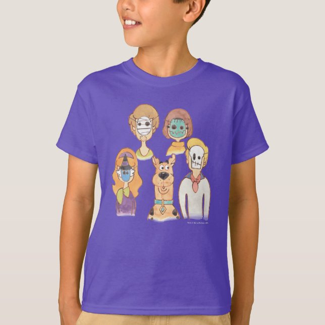 Scooby-Doo | Our Halloween Masks T-Shirt (Front)