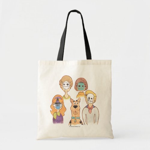 Scooby_Doo  Our Halloween Masks Tote Bag