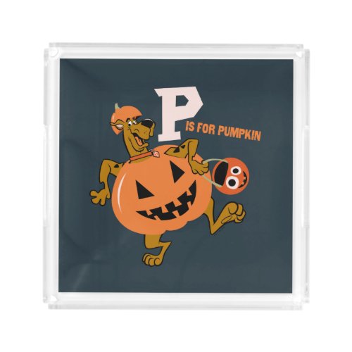 Scooby_Doo  P is for Pumpkin Acrylic Tray