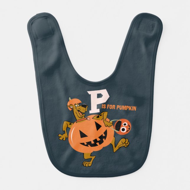 Scooby-Doo | P is for Pumpkin Baby Bib (Front)
