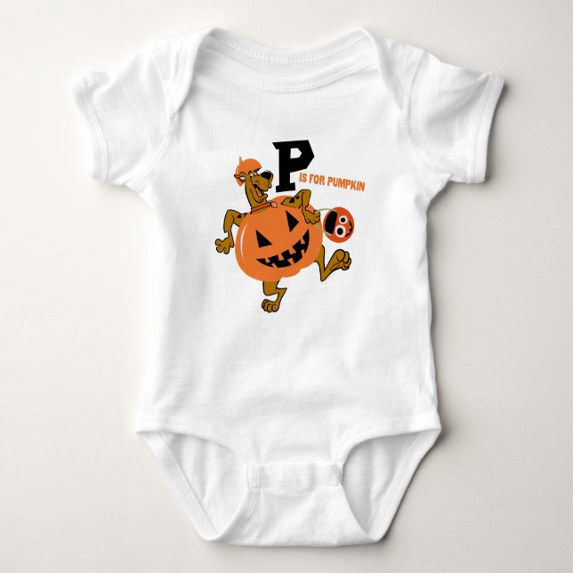Scooby-Doo | P is for Pumpkin Baby Bodysuit (Front)