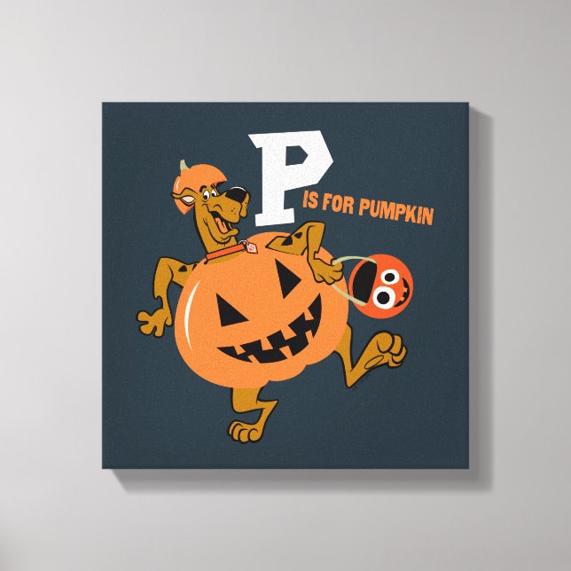 Scooby-Doo | P is for Pumpkin Canvas Print (Front)