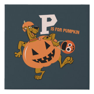 Scooby-Doo | P is for Pumpkin Faux Canvas Print