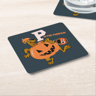 Scooby-Doo | P is for Pumpkin Square Paper Coaster