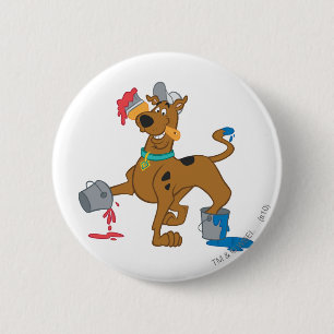 Scooby-Doo Paints Pinback Button