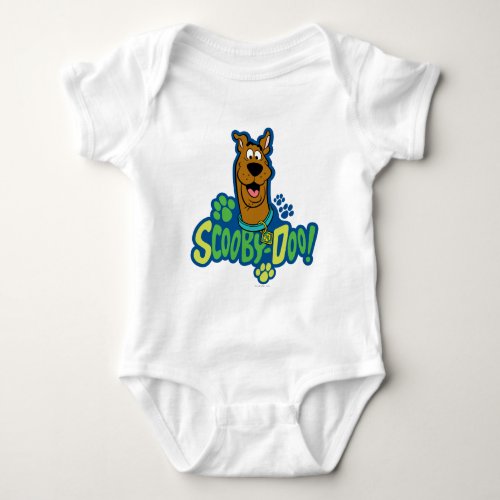 Scooby_Doo Paw Print Character Badge Baby Bodysuit