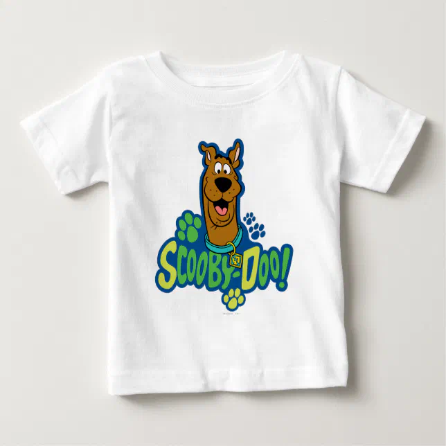 Scooby-Doo Paw Print Character Badge Baby T-Shirt Zazzle