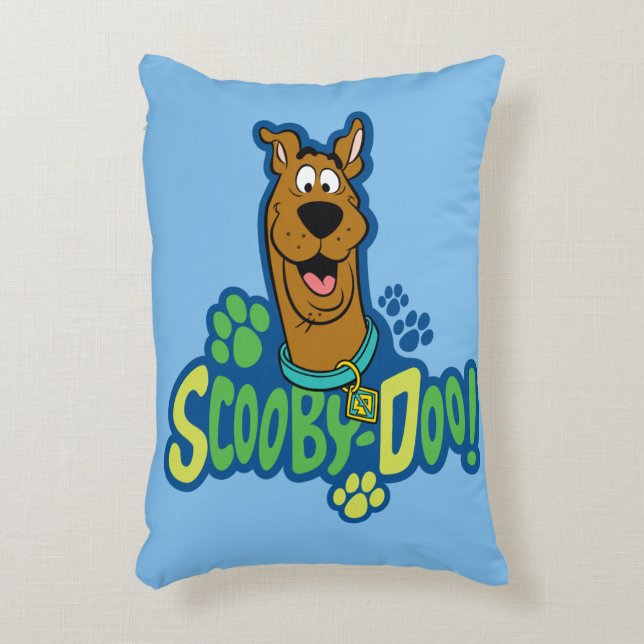 Scooby-Doo Paw Print Character Badge Decorative Pillow (Front(Vertical))