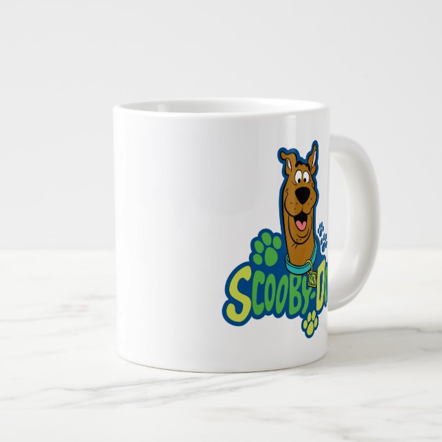 Scooby-Doo Paw Print Character Badge Giant Coffee Mug (Front Right)
