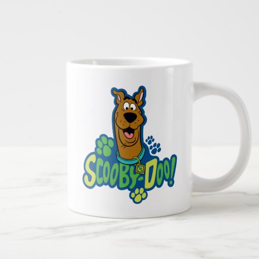 Scooby Doo Paw Print Character Badge Giant Coffee Mug Zazzle 8027